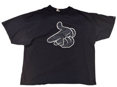 Vintage Crooks & Castles Tee Men 3XL Graphic Black Y2K Streetwear Skater Hip Hop