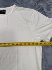 Cuts Clothing Short Sleeve Curve-Hem T-Shirt Mens Extra Large Ivory Pyca Pro