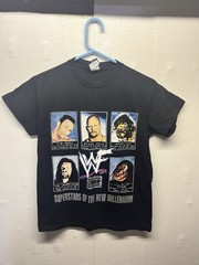 Y2k Vintage WWE Wrestling Boys Shirt Size Medium Black Short Sleeve Graphic Tee