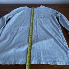 Ivory Ella Long Sleeve Shirt Elephant Graphic Blue Adult Unisex Medium