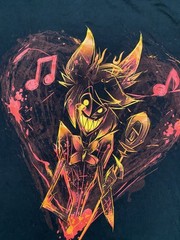 Lot of 3 Hazbin Hotel Alastor and Nifty Shirts Fitted Medium Women ONE FLAW