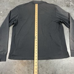 Nike T Shirt Mens Large Black Sun Fade Long Sleeve Mock Neck Distressed Preowned