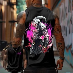 Ball Goku Anime Printed Pure Cotton Tank Top American Men’s and