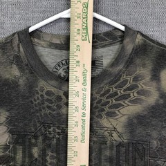 Affliction Shirt Mens XL Green Chris Kyle Skull Military Graphic Tee Top