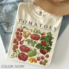 Tomato Shirt Comfort Colors®, Fruit Shirt, Botanical Shirt, Cottagecore Clothing