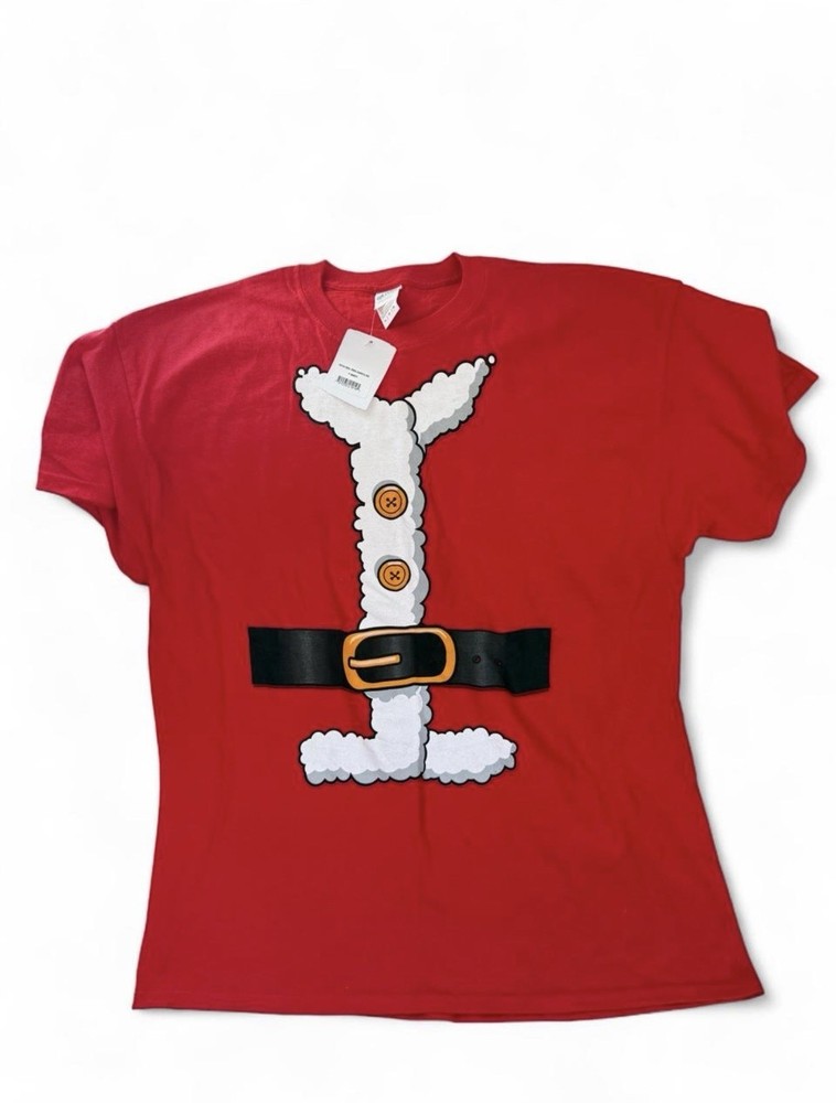 Mens Christmas Santa Claus Red T Shirt Brand New With Tags Size XL