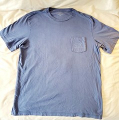 Vineyard Vines Blue Tshirt Big Whale With Pocket Double Sided Mens Size Medium
