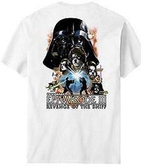 Star Wars Epawsode III Revenge Sniff Big Dogs Tee Shirt 6X White Cotton