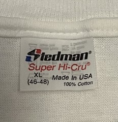 Single Stitch Stedman Chambord France White T-Shirt Adult Size XL Made in USA