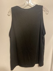 Incerun Mens Deep Scoop Neck Sleeveless Tank Top Loose Tee Black Size Medium NWT