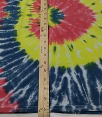 New Tie Dye Men’s T-Shirt Red Yellow Adult Medium Multicolor Summer Swirl