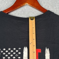 Trump 2024 T Shirt Adult 4XL Black USA Flag Graphic Print Gidan Ultra Cotton Men