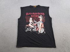 Vintage Bad Ass Boys Have Bad Toys T shirt Mens XL Y2K Girls Bikers Motorcycle
