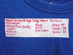 Carhartt K231 Mens Size M Mid-weight Long Sleeve Oversized Blue Workwear