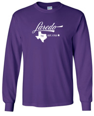 Laredo Texas T-Shirt State Long Sleeve Graphic Tees Unisex apparel Design
