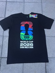 FIFA World Cup 2026 Can Mex USA Black T-Shirt Large NWT Official FIFA Tee