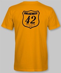 DRAGWAY 42 Retro T-Shirt drag race strip racing track raceway speed shop