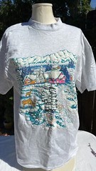 Vintage 90’s Oneita Winter Snow Scene Single Stitch Tee.🔥