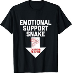 Crude Humor Inappropriate Emotional Support Snake Halloween T-Shirt