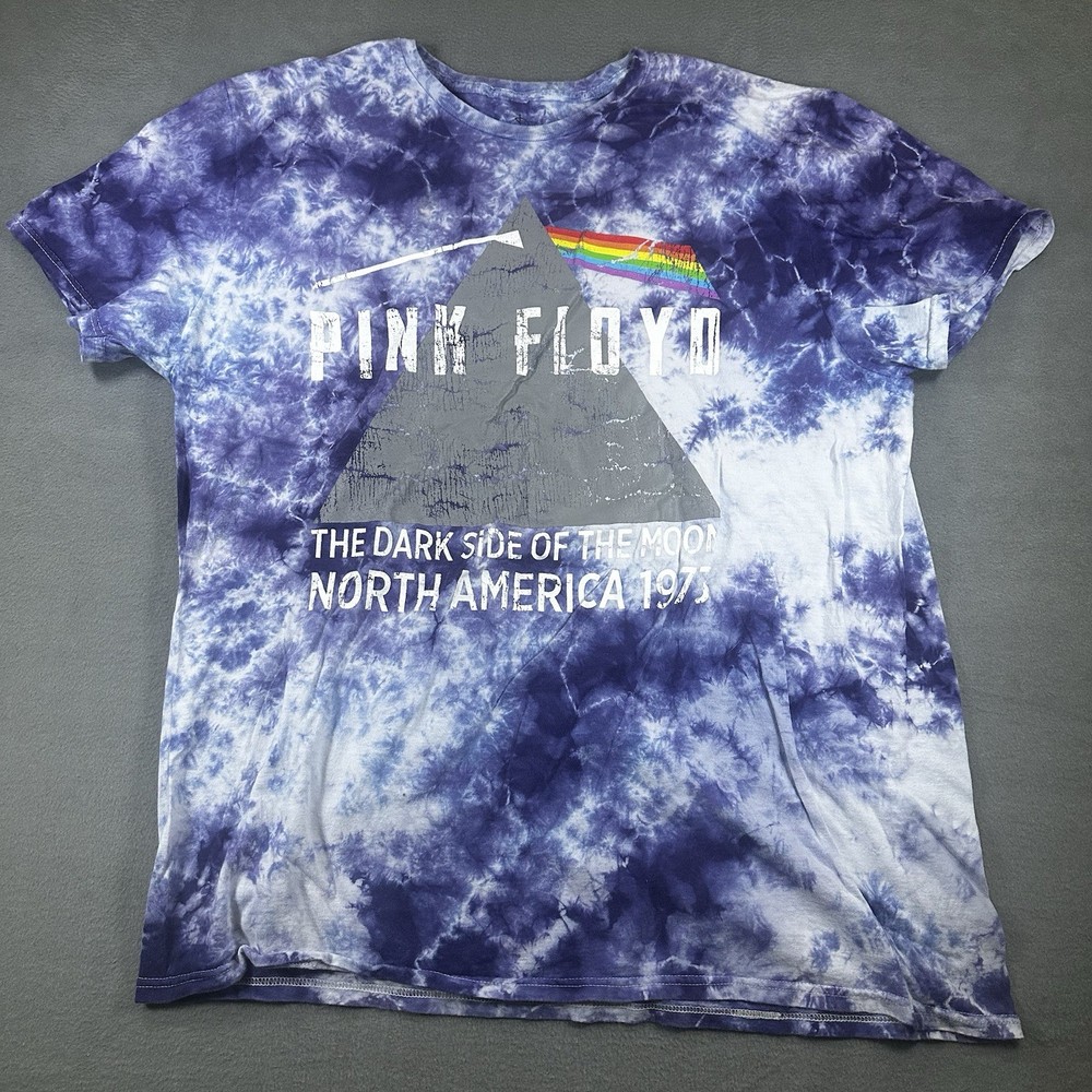 Pink Floyd — The Dark Side Of Moon Tour Concert Blue TyeDye T-shirt Size XL