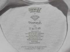 Diamond Supply Co x Looney Tunes Bugs Bunny men’s white t-shirt XXL warner bros