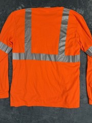 CornerStone Pepsi Mens Hi-Vis Orange Reflective Long Sleeve Shirt L