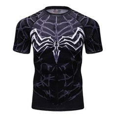 Spiderman 3D T-Shirts Short Sleeve Polyester Quick Dry Breathable Jerseys