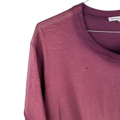 Maroon Hand Dyed Distressed Cotton Streetwear T-Shirt Cotton Citizen Size XL