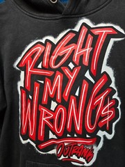 Right My Wrongs Hoodie Outrank Outrank Men’s Black M Medium
