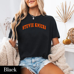 Stevie Knicks T-Shirt Vintage Blue Orange Game Day Pop Culture Graphic Tee
