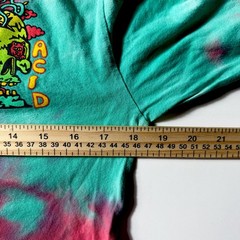 Killer Acid mens tie dye long sleeve shirt size small psychedelic skull back hit
