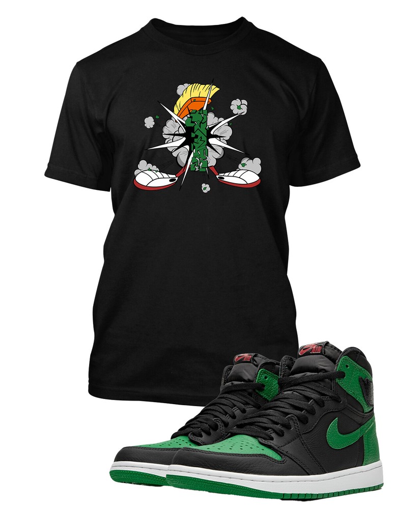 J1 OG Pine Shoe Marvin Sneaker Tee Graphic T Shirt Design Big & Tall Small