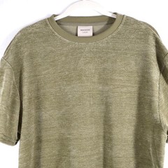 Massive Luxury Soft Touch Chenille Knit Men’s Short Sleeve Shirt Size Large