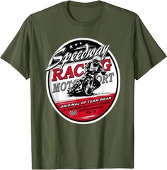 Motorcycle Speedway T-Shirt Flat Track Race T-Shirt