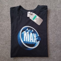 Vintage Nike Air Max T Shirt Extra Large Black Graphic Logo Short Sleeve NWT