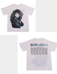 Vintage Bon Jovi New Jersey Tour Concert 2 Sides T Shirt 1988