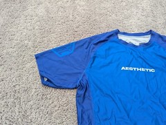 Aesthetic T Shirt Mens Extra Large Blue Short Sleeve Athletic Sports