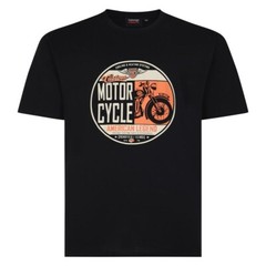 ESPIONAGE BLACK MOTORCYCLE PRINT T387 TEE SHIRT 2XL3XL4XL5XL6XL7XL8XL
