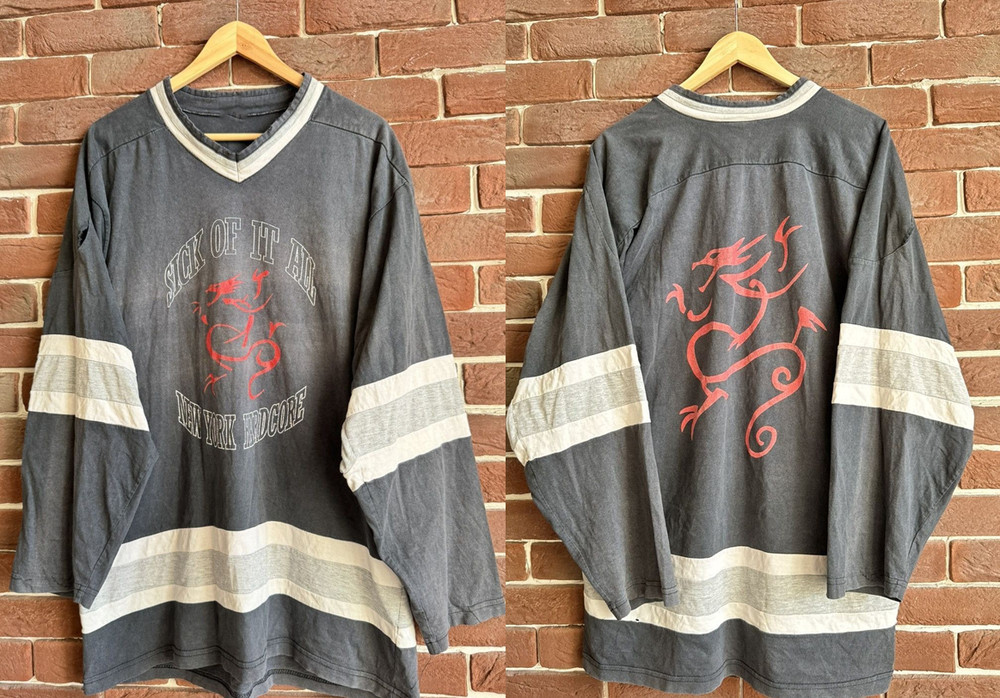 90s Sick Of It All band NY Hardcore Hockey Jersey All sizes XZ1381