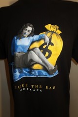 C1 OUTRANK “Secure the Bag” Urban T-SHIRT Mens size Large Black EUC