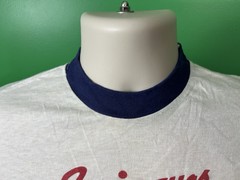 SAGINAW MICHIGAN Music Festival T-Shirt Large (fits smaller) White Vintage 1983