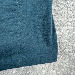 Kuhl Mens Vail Henley Small Blue Long Sleeve Thumbhole Cotton Blend