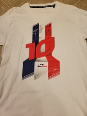 Pierre Gasly #10 Formula 1 Toro Rosso White Short Sleeve Shirt For Men Size M