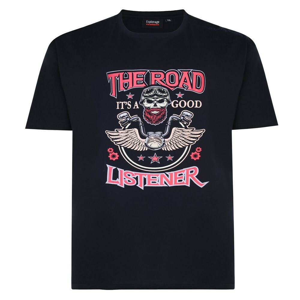 NEW IN ESPIONAGE BLACK ROAD ;LISTENER T SHIRT T353 2XL3XL 4XL5XL6XL7XL8XL