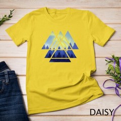 Geometric Triangle Outdoor Trees Forest Wildlife Nature T-Shirt Unisex T-shirt