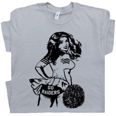 Go Raiders T Shirt Vintage Raiders Shirt Football Cheerleader Retro Throwback