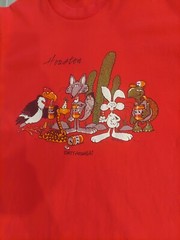Vintage Stedman Single Stitch Shirt Houston Party Animals 80’s USA Large Red