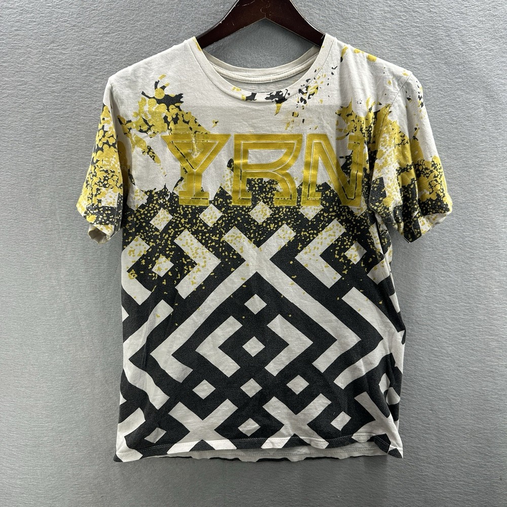 Migos YRN Shirt Graphic Print Mens Medium All Over Print Rapper Streetwear