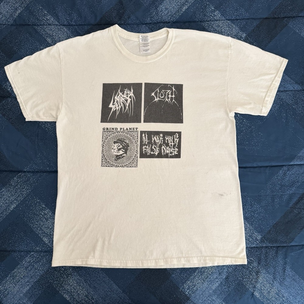 Vintage Sete Star Sept Sloth Grind Planet War With False Noise L T Shirt 2007 GC