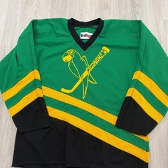Vintage Bakka Parrotheads Hockey Jersey #3 Men’s Extra Large Green Yellow 90s